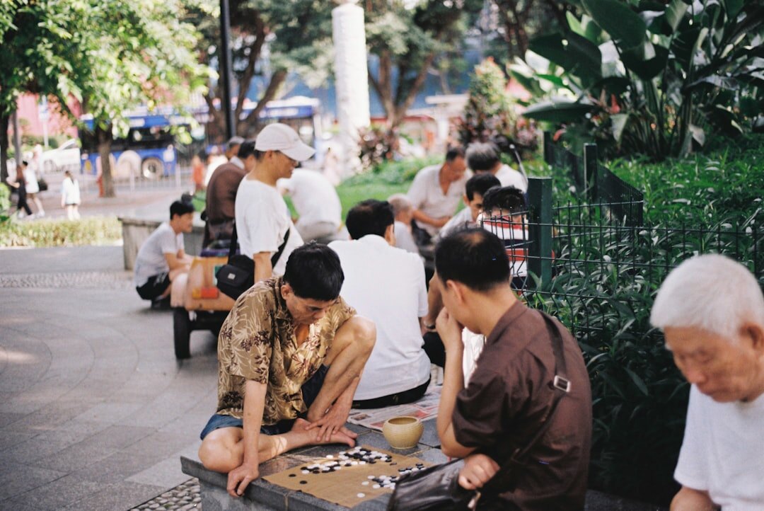 seniors playing board games