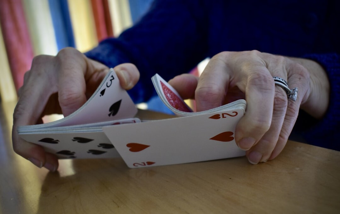 seniors playing cards